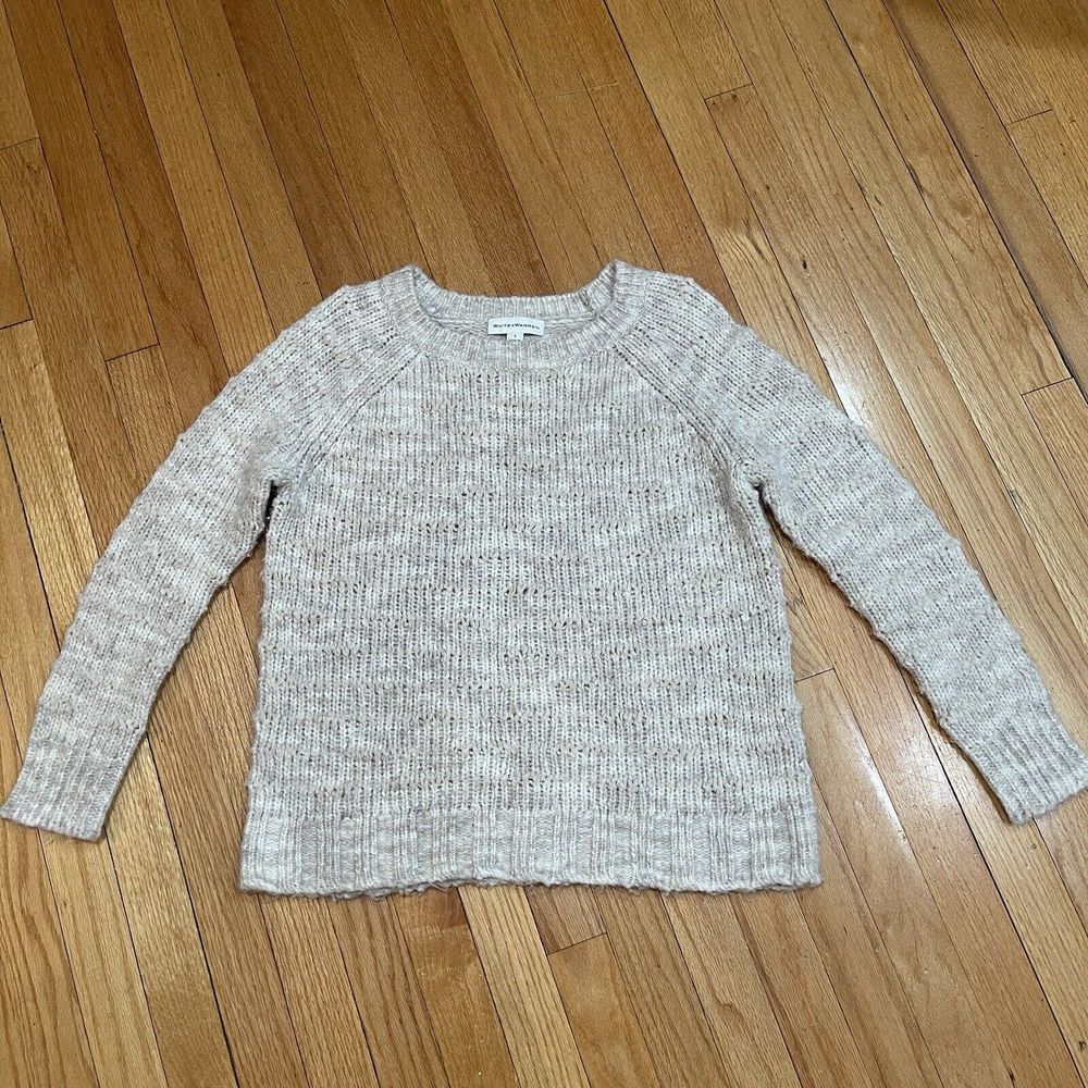 White + Warren Chunky Knit Sweater Womens Size Small S Alpaca Blend Pullover
